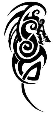 Tribal tetovaa zmaja