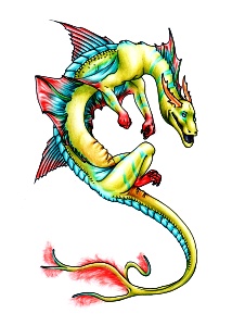 tetovaa zmaja u boji