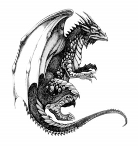 Fantasy tetovaa zmaja