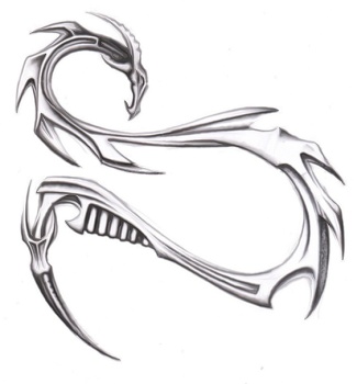 Metalik tetovaa zmaja