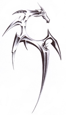 Metalik tetovaa zmaja