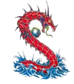 tetovaa  kineskog zmaja u boji