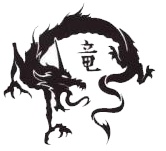 Tetovaa zmaja sa kineskim znakovima