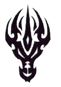Tribal tetovaa zmajeve glave