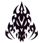 Tribal tetovaa zmajeve glave