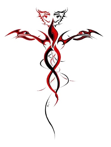 Tribal tetovaa zmaja