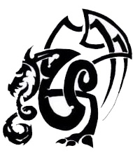 Tribal tetovaa zmaja