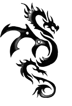 Tribal tetovaa zmaja