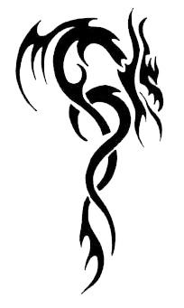 Tribal tetovaa zmaja