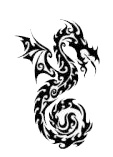 Tribal tetovaa zmaja