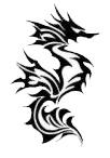 Tribal tetovaa zmaja