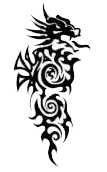 Tribal tetovaa zmaja