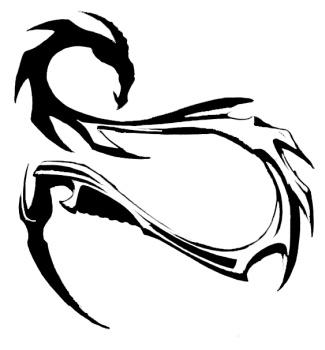 Tribal tetovaa zmaja