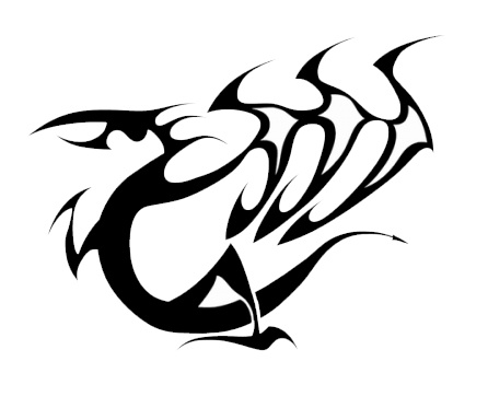 Tribal tetovaa zmaja